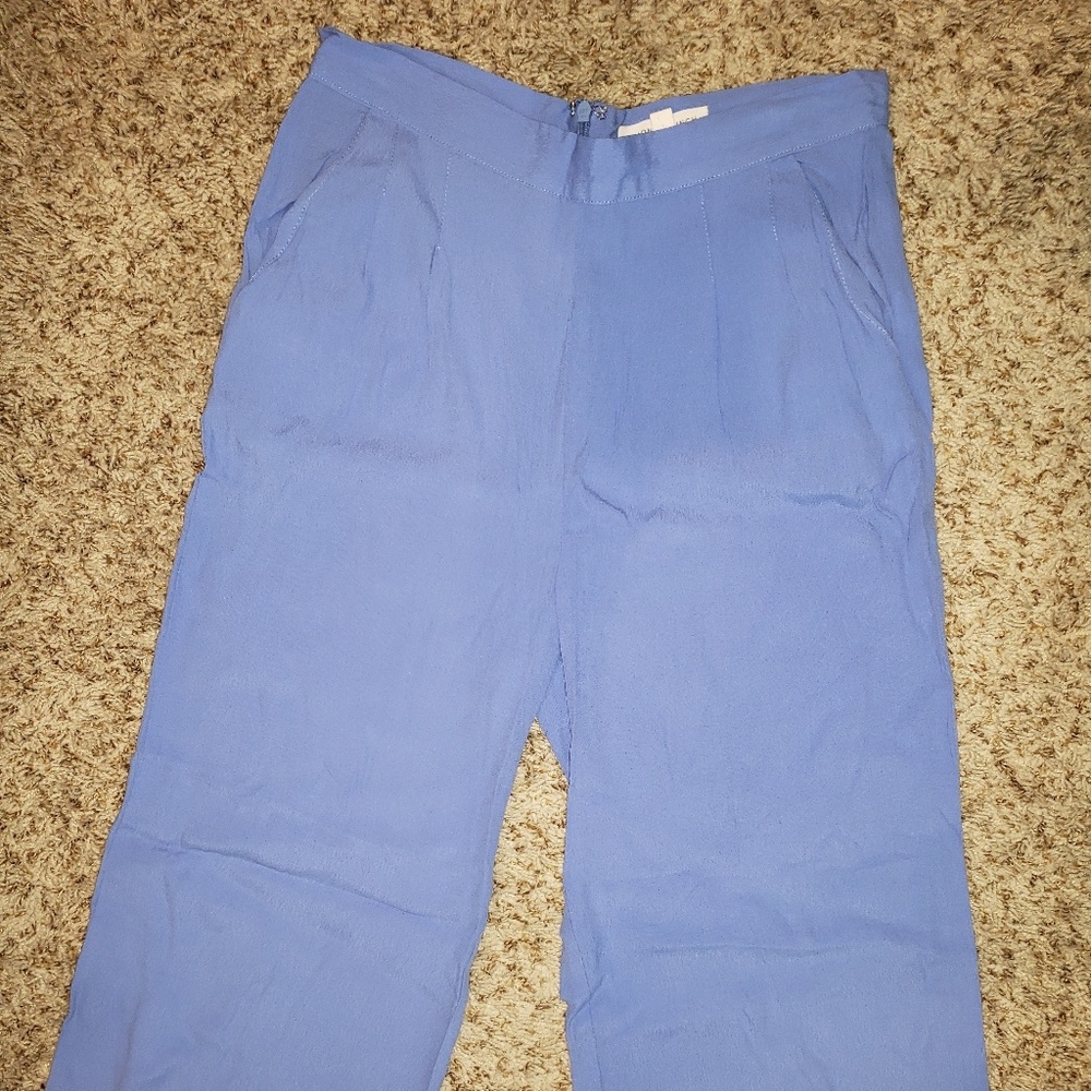 Periwinkle wide leg flowy pants